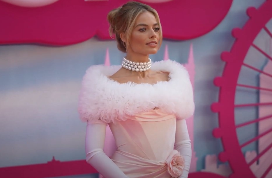 Margot Robbie on a Barbie movie premiere